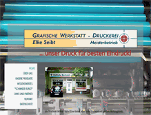 Tablet Screenshot of druckerei-seibt.de